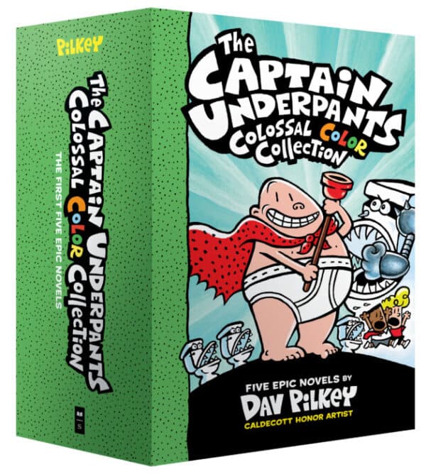 Captain Underpants Colossal Color Collection book set.