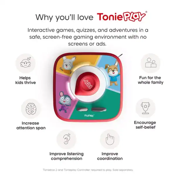 Tonieplay game console promotes family fun and learning.