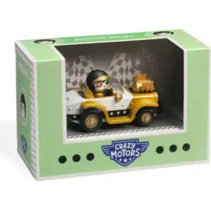 Crazy Motors toy car in green box