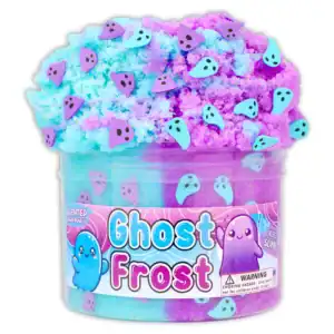 Colorful ghost-themed slime with fruit punch scent.