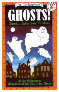 Ghosts, folklore tales book cover illustration