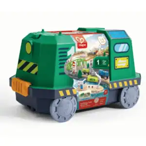 Hape eco-friendly train set packaging