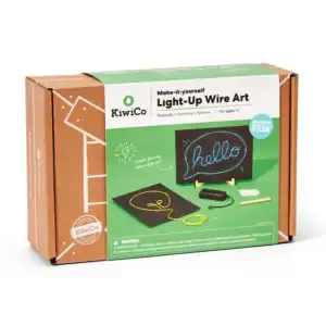DIY light-up wire art kit for kids