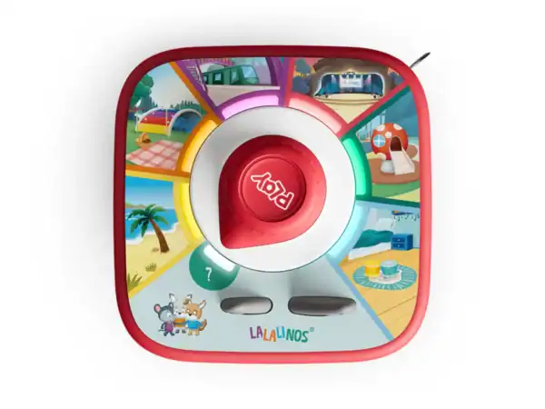 Colorful children's toy with various scenes and animals.