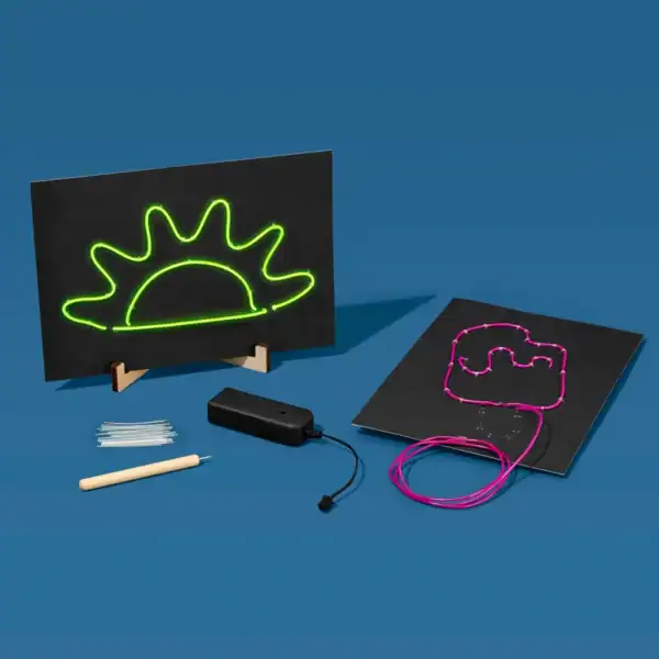 DIY neon sign art kit with supplies