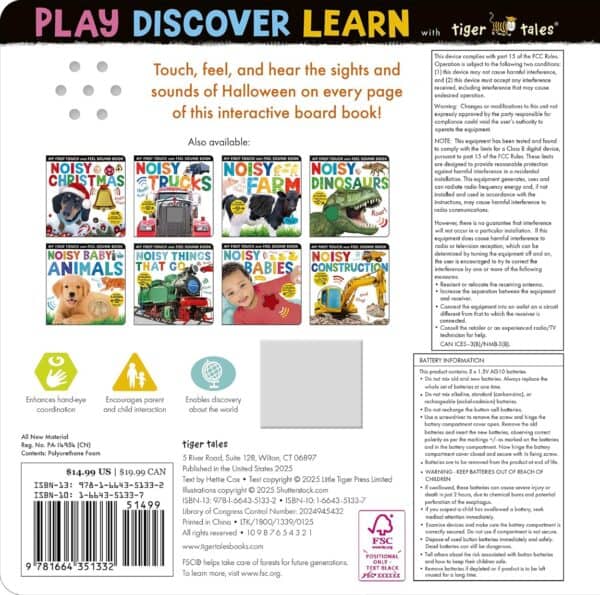 Interactive board book collection with sounds.