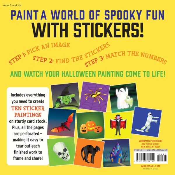 Halloween sticker book with fun spooky images.