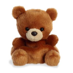 Brown plush teddy bear with fuzzy texture.