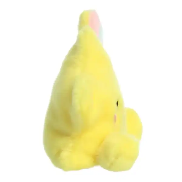 Side view of yellow stuffed animal