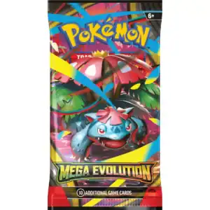 Pokémon trading card pack featuring Mega Evolution.