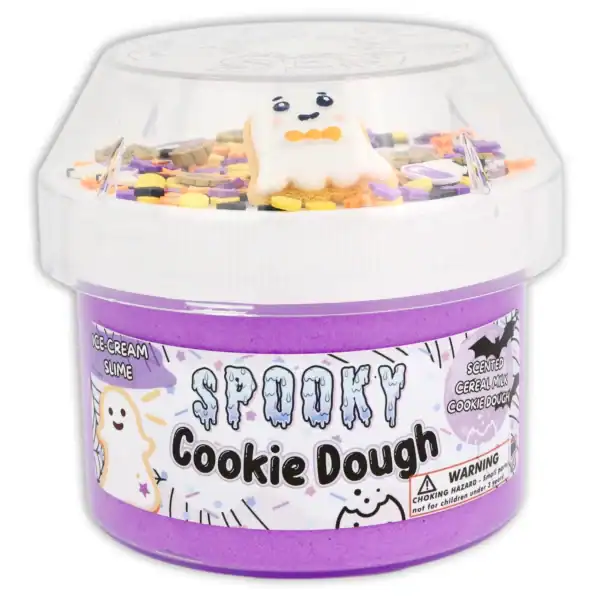 Spooky Cookie Dough Halloween Slime