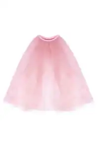 Pink chiffon dress with star patterns