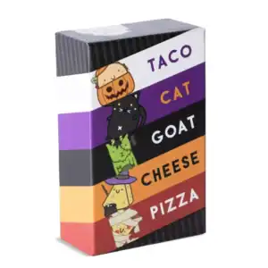 Taco Cat Goat Cheese Pizza card game box
