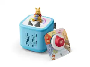 Winnie the Pooh Toniebox audio player for kids.
