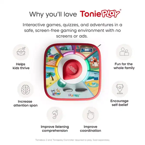 ToniePlay: Screen-free interactive games for family fun.