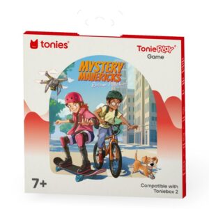 Mystery Mavericks game with characters on skateboard, bike.
