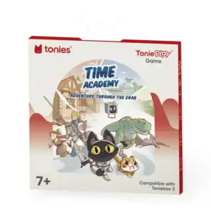 Time Academy game box with characters and eras.
