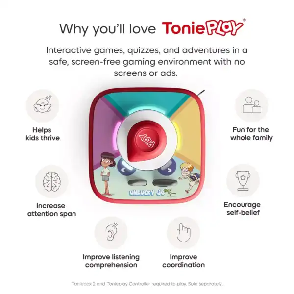 ToniePlay interactive game benefits children and families.