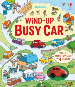 Children's book cover: Wind-Up Busy Car.