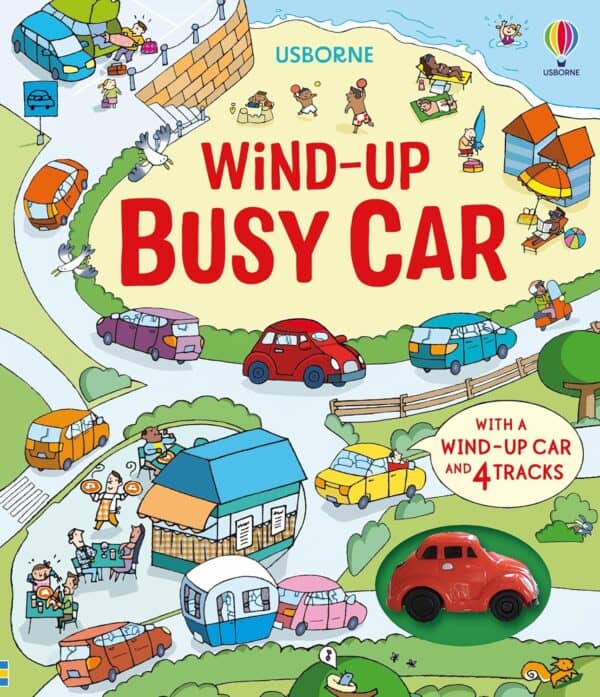 Children's book cover: Wind-Up Busy Car.