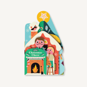 Festive Christmas book with cheerful holiday illustrations.