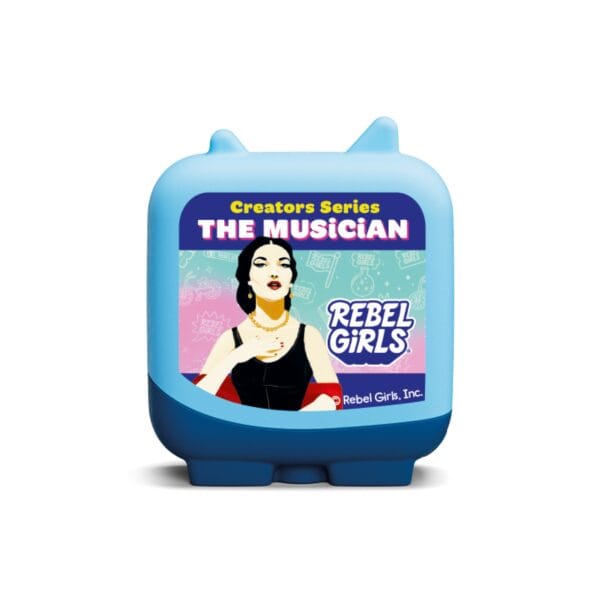 Rebel Girls toy, female musician illustration
