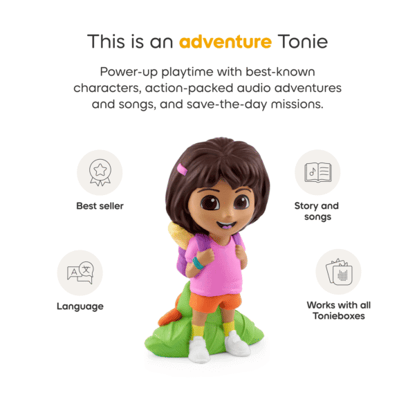 Adventure Tonie figure with backpack.