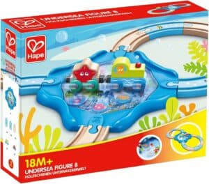 Hape Undersea Figure 8 Wooden Train Set