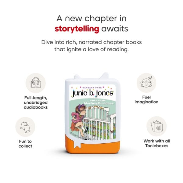 Junie B. Jones audiobook for Toniebox children storytelling.