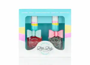 Little Lady vegan nail polish set with bows