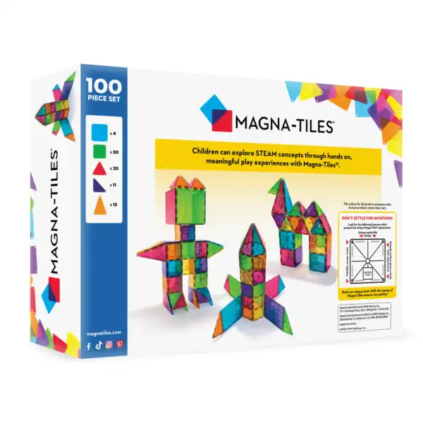 Magna-Tiles 100-piece set for creative play.