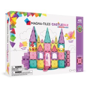 Magna-Tiles Castle Set with colorful pieces.
