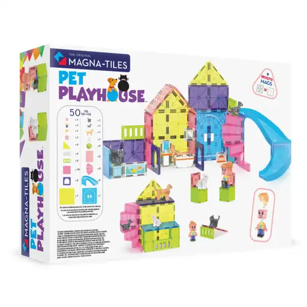 Magna-Tiles Pet Playhouse building set box.
