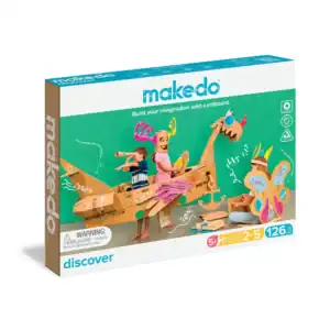 Makedo cardboard building kit for imaginative play.