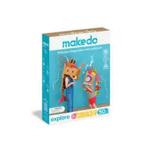 Makedo cardboard crafting kit for imaginative play.