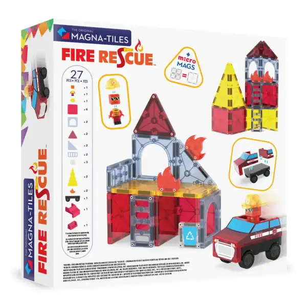 Magna-Tiles Fire Rescue block set for kids