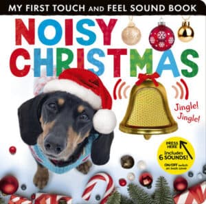 Noisy Christmas touch and feel sound book cover.