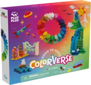 Colorful Plus Plus building blocks set for ages 5+
