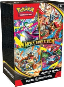 Pokémon card game, Mega Evolution booster pack bundle.