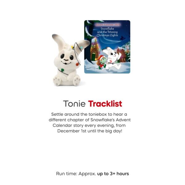 Snowflake Advent Calendar story, Toniebox tracklist, Christmas fun