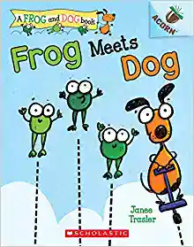 Cover of children's book 'Frog Meets Dog'