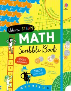 Usborne STEAM Math Scribble Book cover