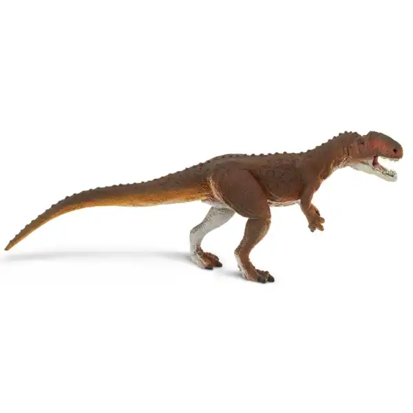 Brown Tyrannosaurus rex dinosaur toy figure.