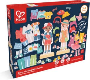 Hape dress-up magnetic puzzle for children ages 3-6.
