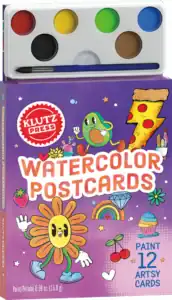 Klutz Press Watercolor Postcards book and paint set