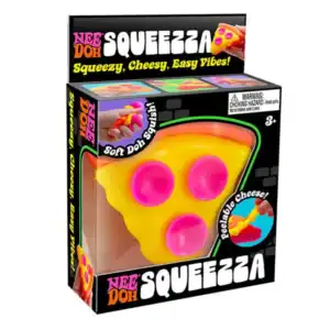 Nee Doh Squeeza, pizza-themed soft squish toy.