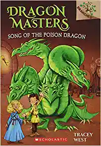 Dragon Masters book cover with green dragon.