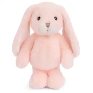Pink plush bunny with floppy ears