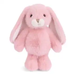 Pink plush bunny with long ears