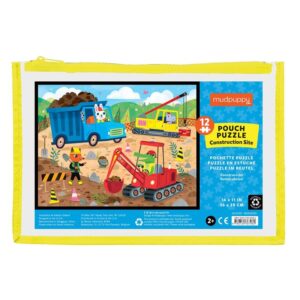 Children's construction site puzzle packaging